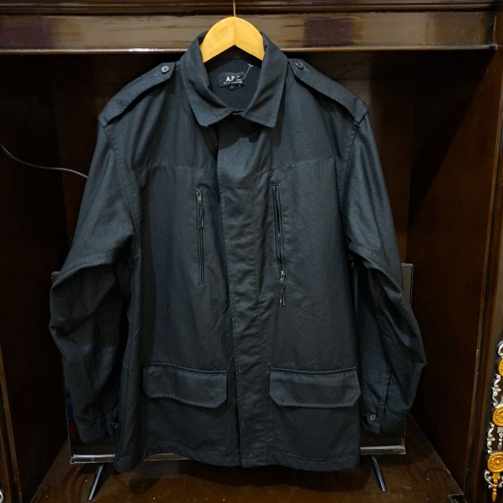 a.p.c military utility coat jacket