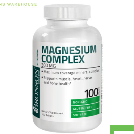 [ ORIGINAL ] Bronson Magnesium Complex 300 Mg Oxide Citrate Carbonate Original USA