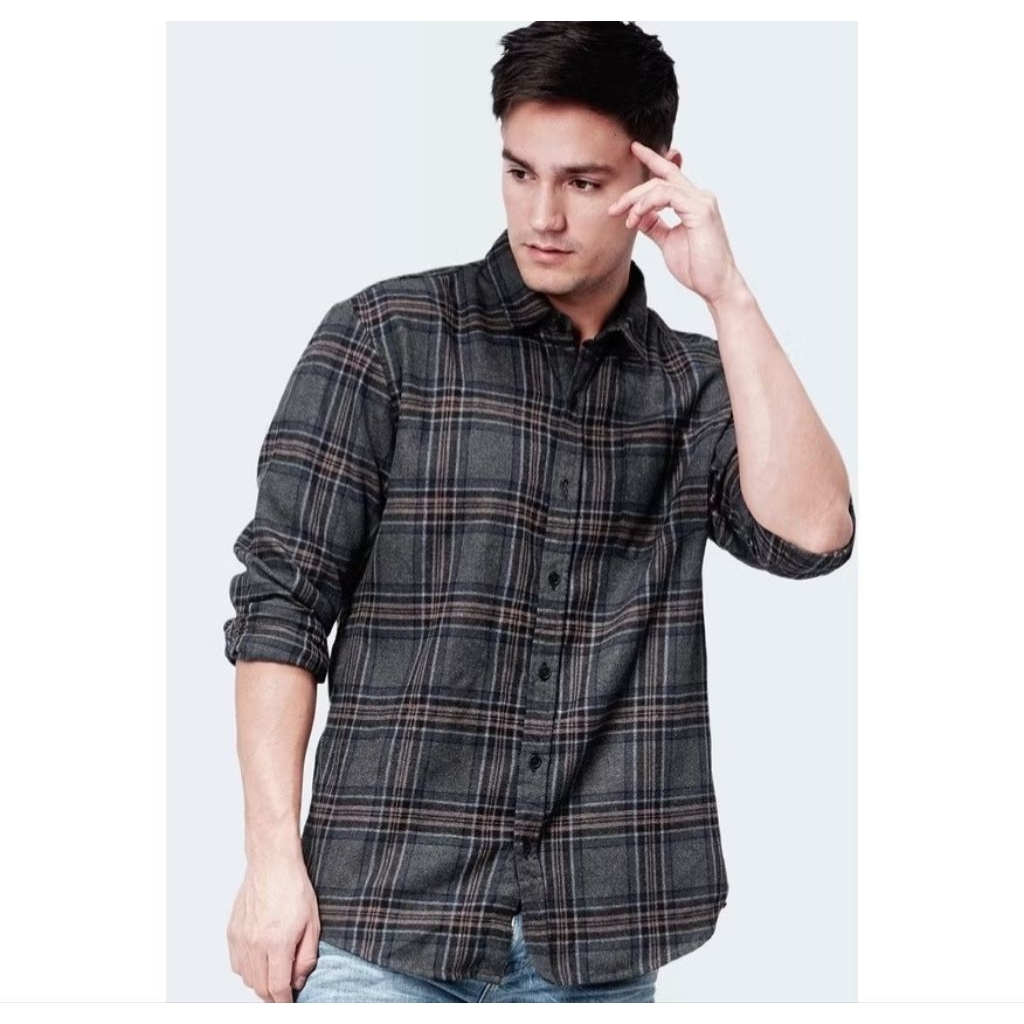 BOMBBOOGIE KEMEJA FLANEL PRIA ORIGINAL STORE REGULER FIT