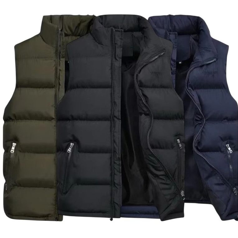 Shn.id-Rompi Parasut Anti Angin Anti Air Rompi Puffer Rompi Motor Unisex