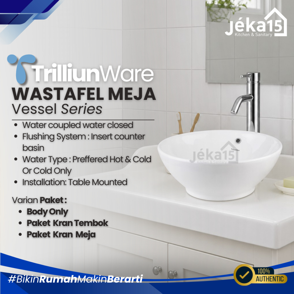JEKA15 - TRILLIUNWARE VESSEL WASTAFEL | WASTAFEL MANGKOK