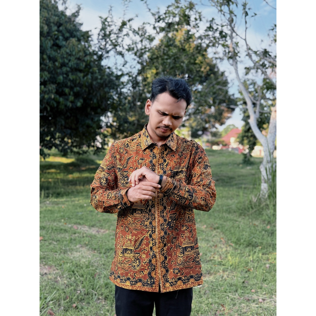 Batik Jambi Motif Kajang Lako | Kemeja Batik Pria Wanita Premium | Batik Khas Jambi