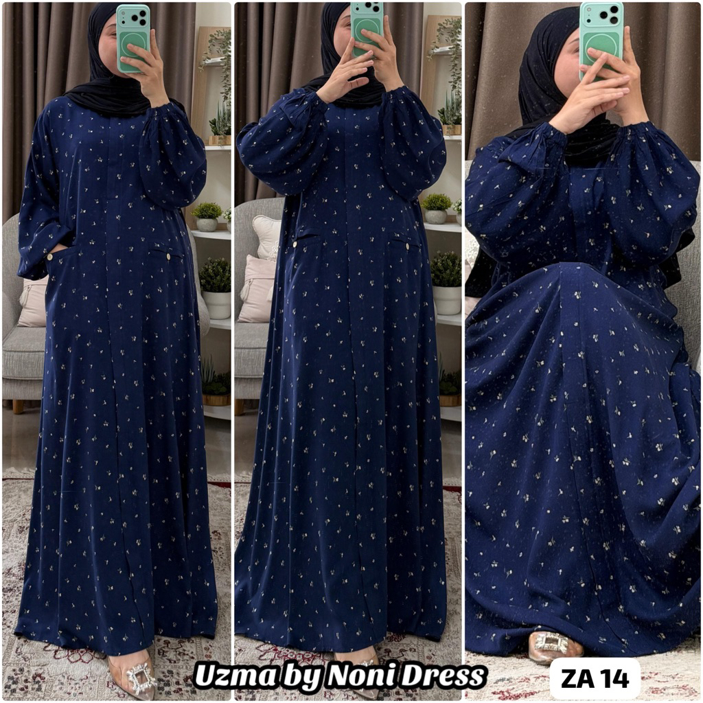 Gamis katun twill premium NONI DRESS UZMA