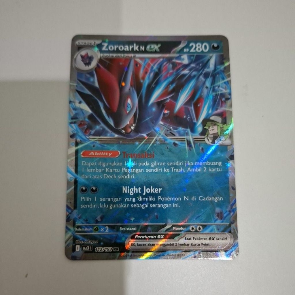 Zoroark N EX | Kartu Pokemon ORIGINAL
