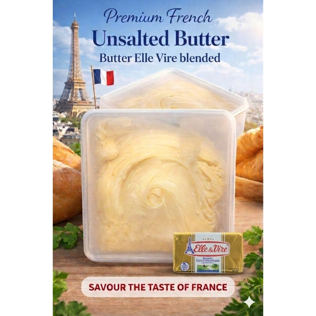 Butter Elle Vire Unsalted Repack 1 kg