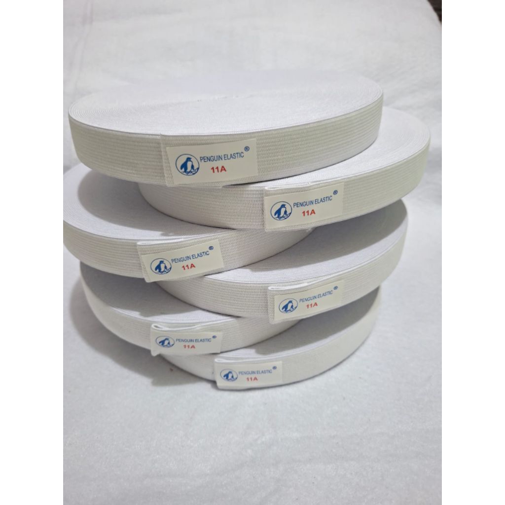 5 METER KARET ELASTIS 2,5CM / KARET ELASTIS PENGUIN  / KARET KOLOR 2,5cm /KARET ELASTIS PENGUIN