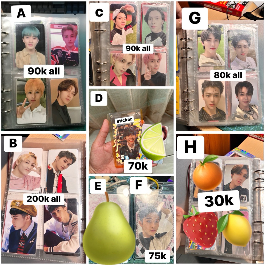 PHOTOCARD MARK SUPERM PRINCE FANMEETING SUPERONE NANA JAEMIN PUFF POLISI POLICE HENDERY BASEBALL PB 