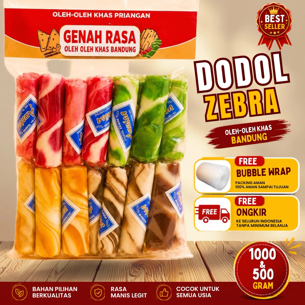 Dodol Garut Zebra 500 g & 1 kg