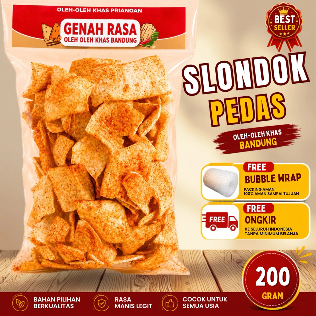 Kerupuk Slondok Pedas 200 g
