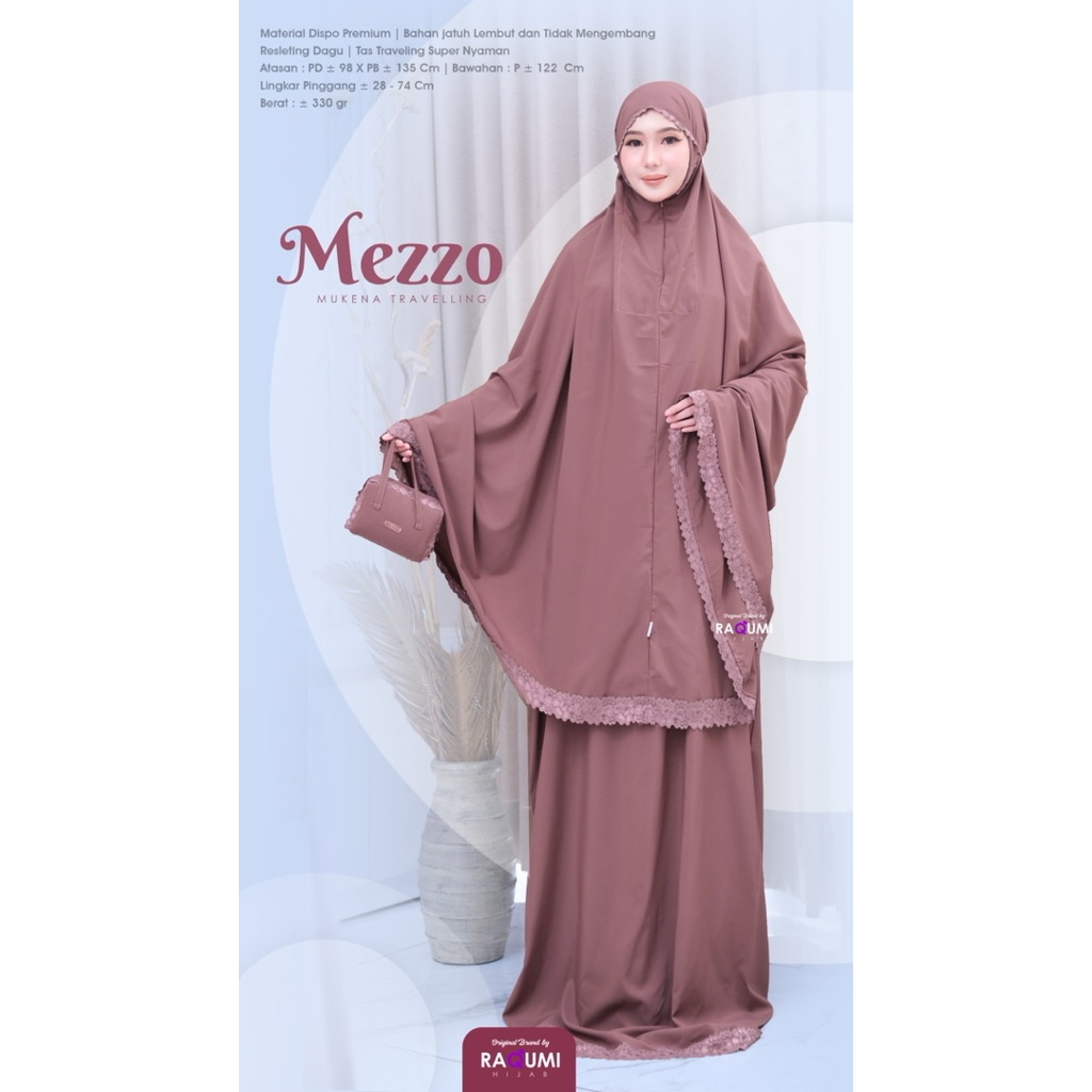 MUKENA TRAVELING / MEZZO MUKENA TRAVELING BRAND ORI BY RAQUMI // PREMIUM MUKENA TRAVEL BY RAQUMI HIJ
