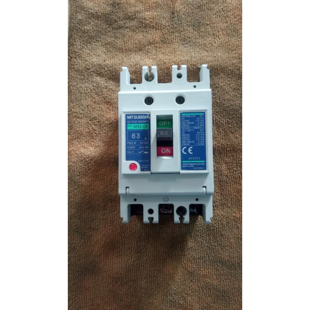 Breker / MCCB MITSUBISHI NF63-CW 3POL 63AMPER