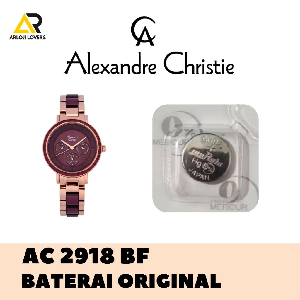 Baterai Jam Alexandre Christie AC2918BF Original