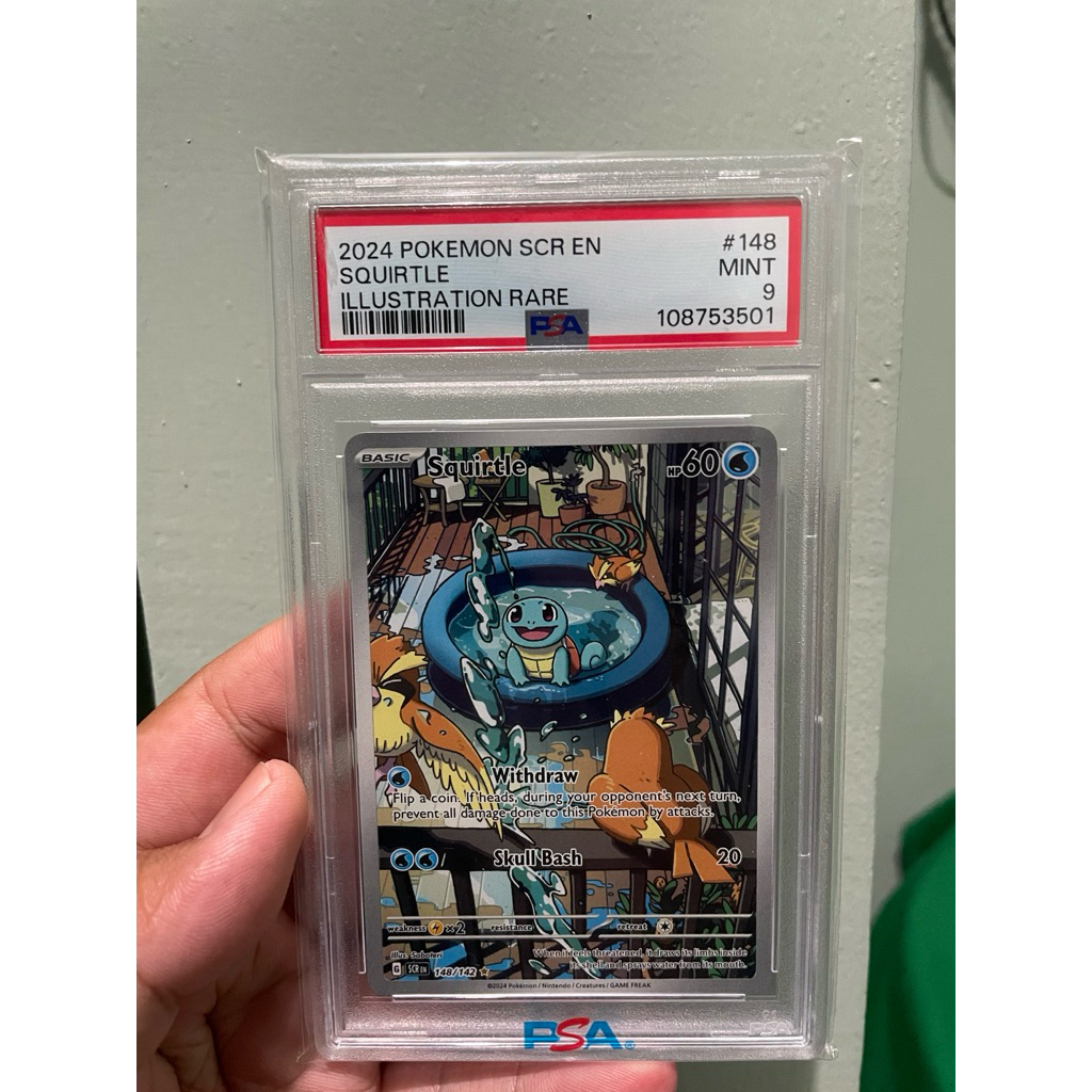 pokemon tcg squirtle psa 9