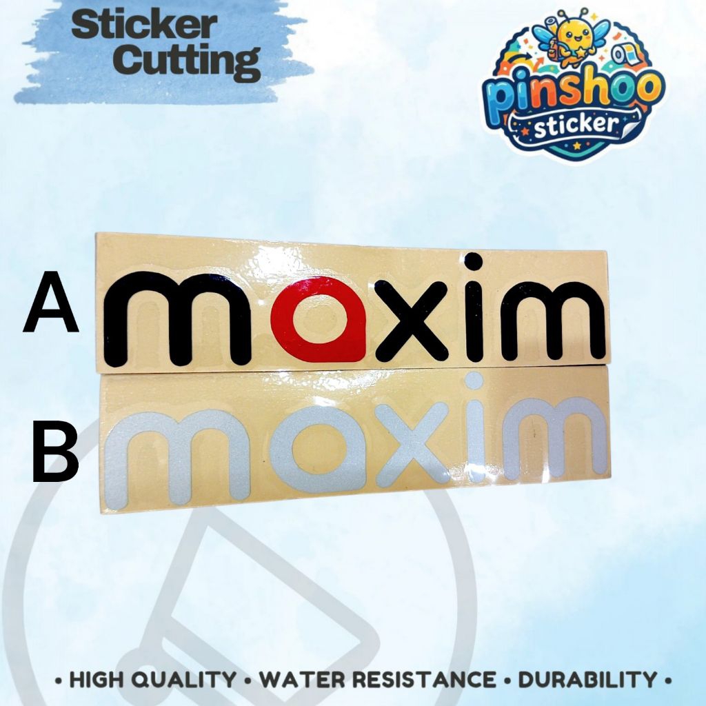 Sticker Cutting Maxim Ojek Online
