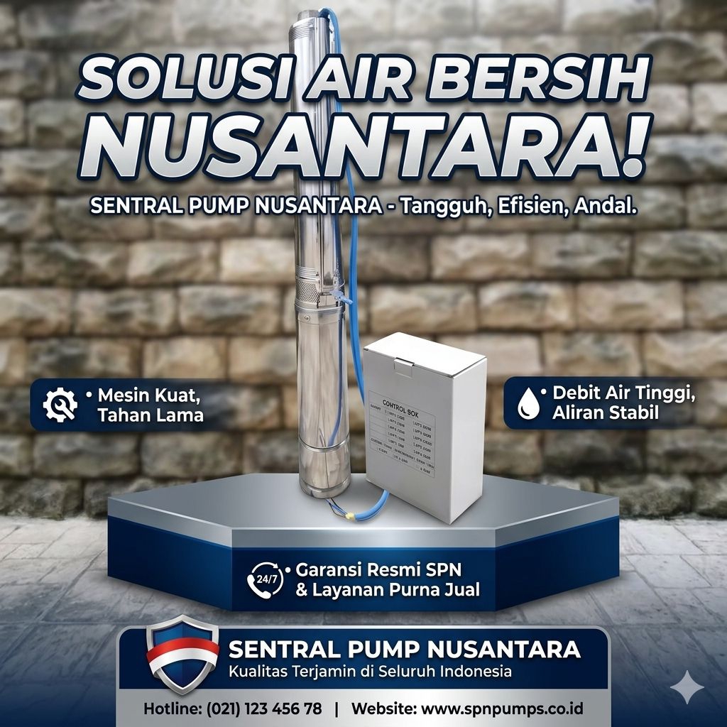 MAXPUMP 100QJD3-10325-1.5SP Mesin Pompa Air Satelit Submersible Pump 4inch Kipas Stainless 4SS 2hp P
