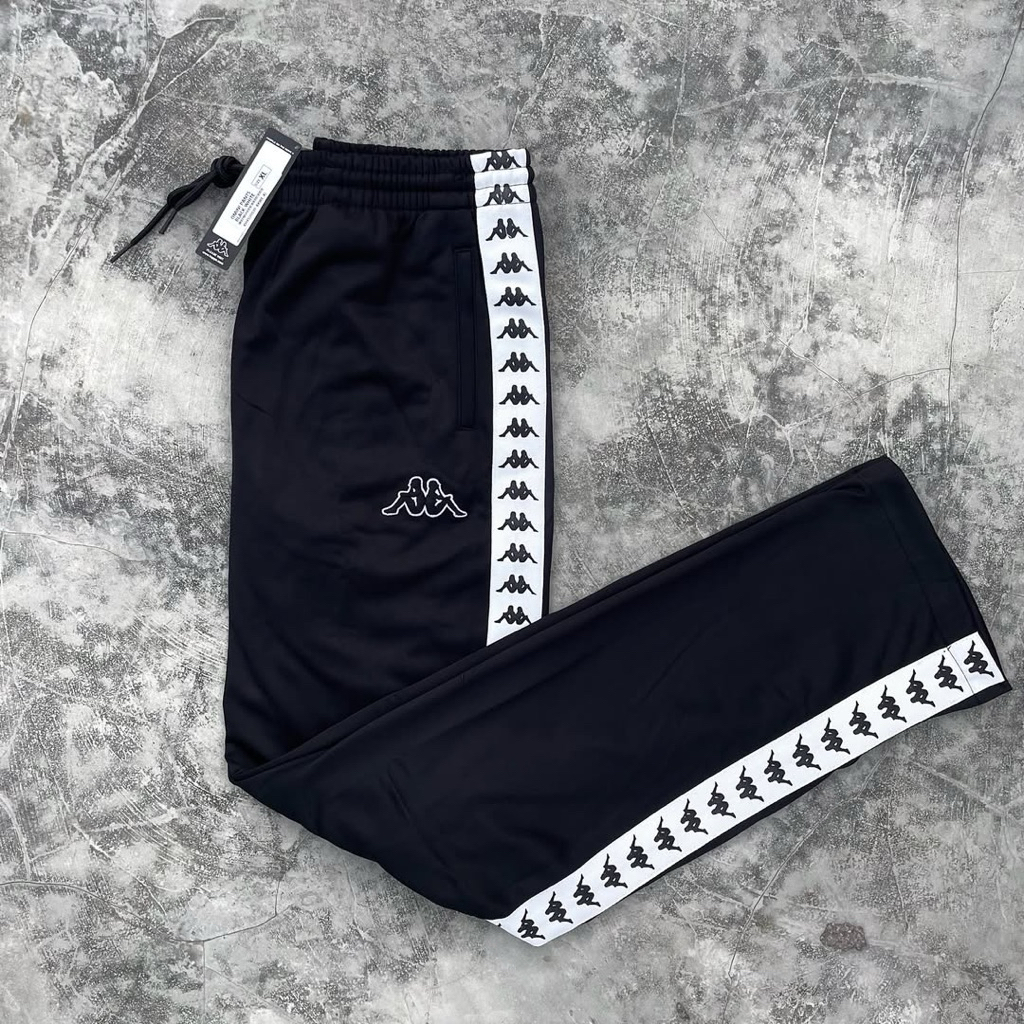 Trackpants Kappa Black On White (L) BNIPWT Original 100%