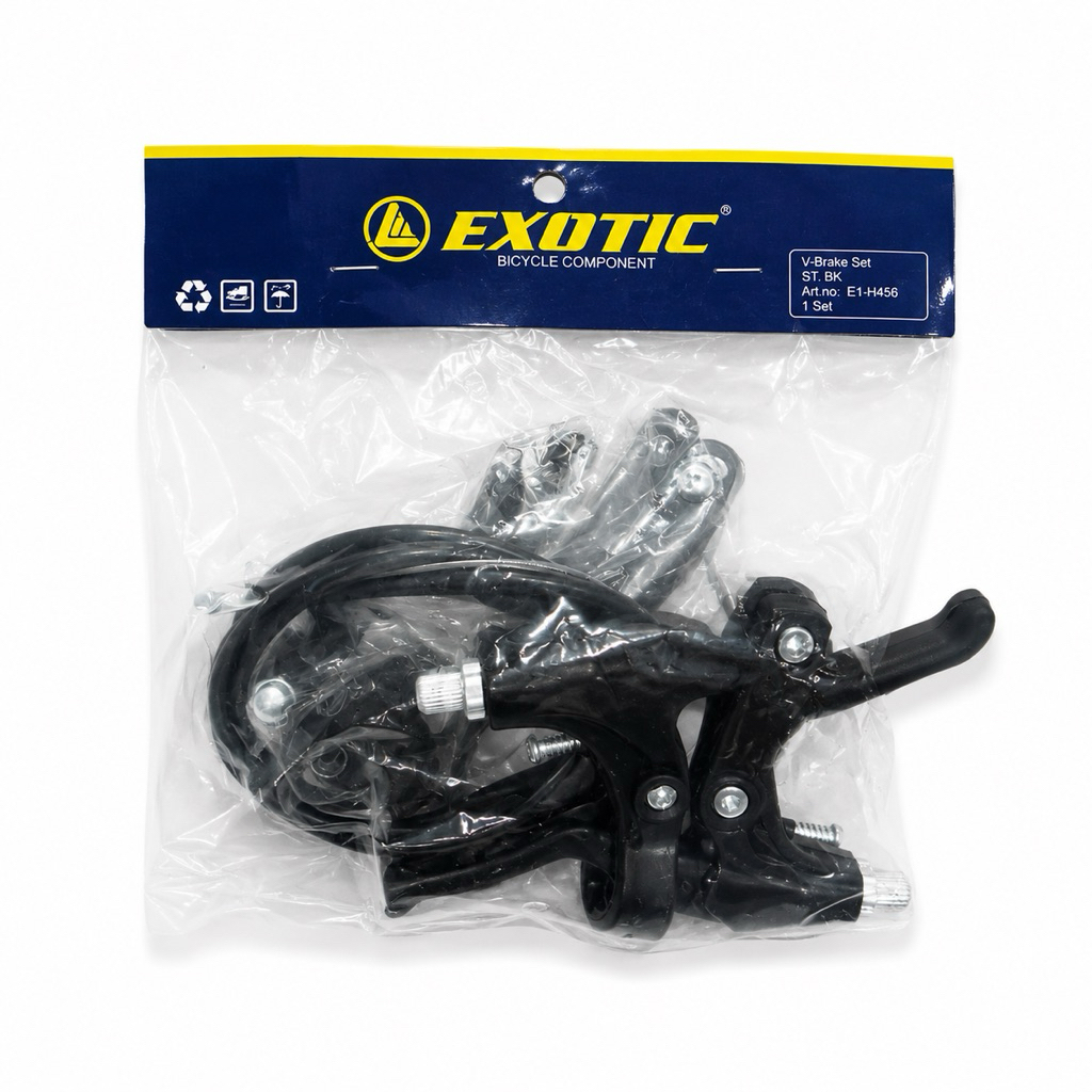 Exotik V-Brake  Set E1-H456 /1 Paket Rem Sepeda Lengkap