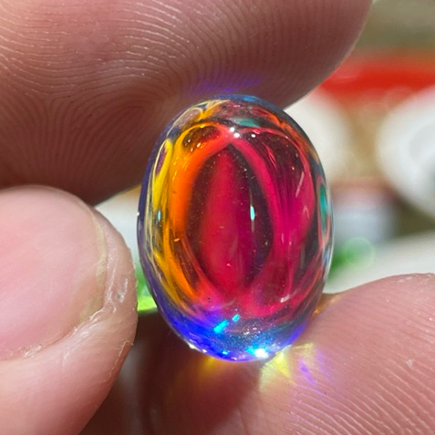 Batu Permata Rainbow Moonstone Top Color Kalimaya