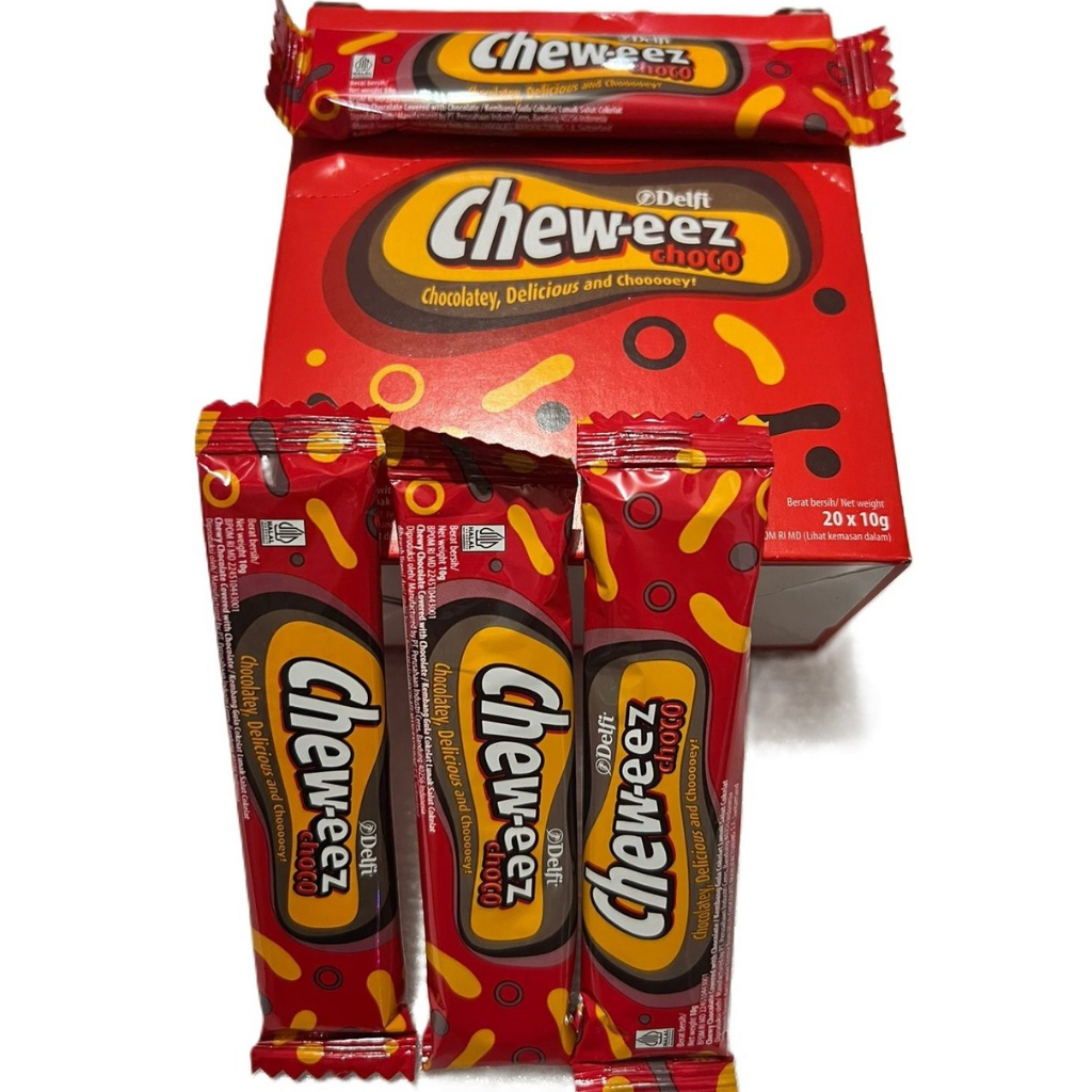 COKELAT DELFI CHEWEEZ BOX ISI 20 PCS - Chocolate Coklat Snack Lezat Chew-Eez ChewEzz