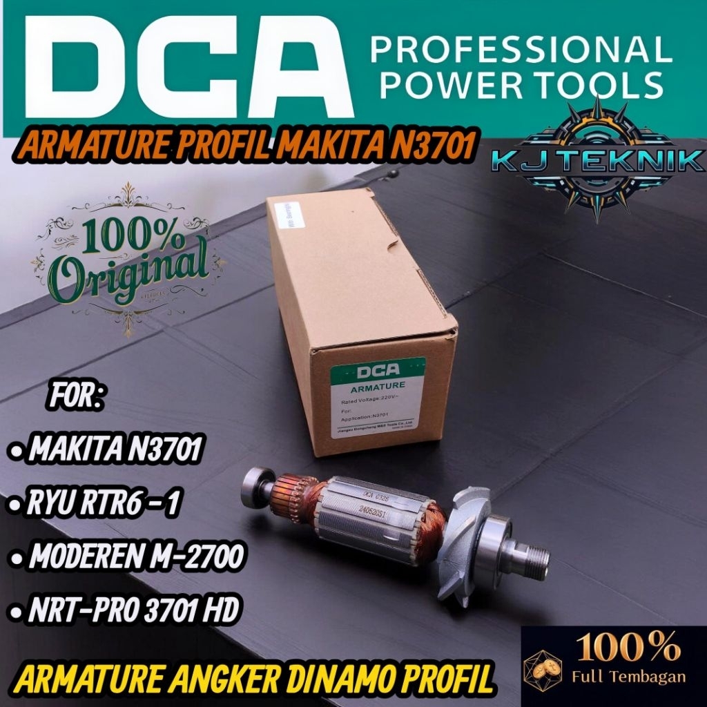 DCA Armature PROFIL MAKITA 3701 Angker Dinamo Mesin Trimer Router Profil Makita/Armatur Angker Profi