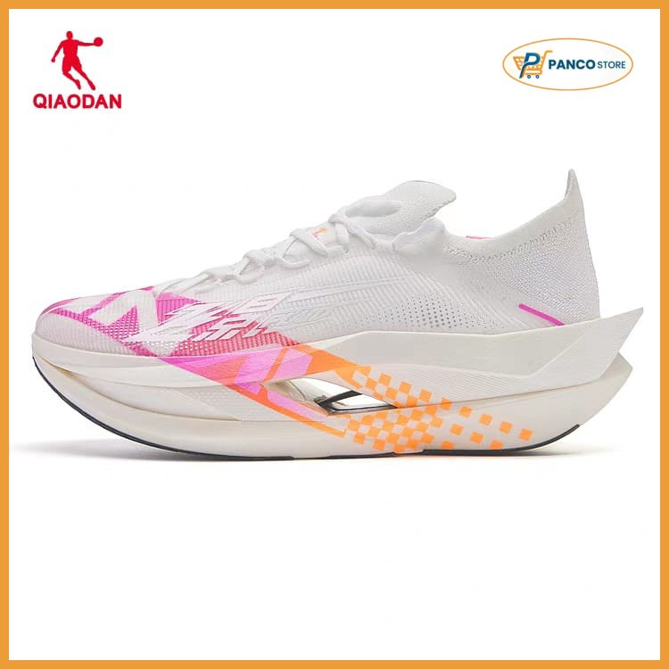 [Sepatu Lari Unisex] - Shoes Running QIAODAN White Shadow PLAID3 Original