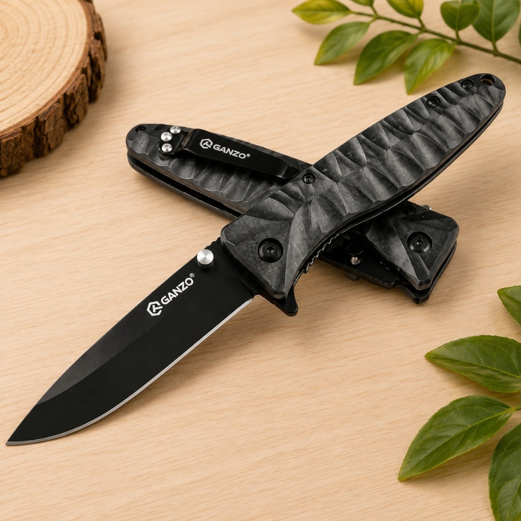Ganzo G620 Pisau Lipet Pocket Knife Camping Stainless Steel