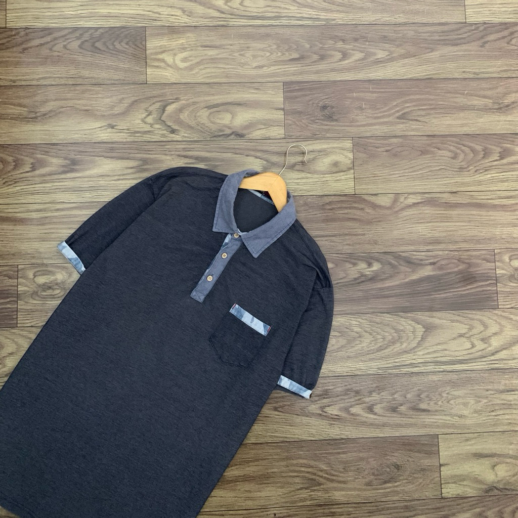 Kaos Kerah HENUS EDWIN Branded Denim Polo Shirt Big Size