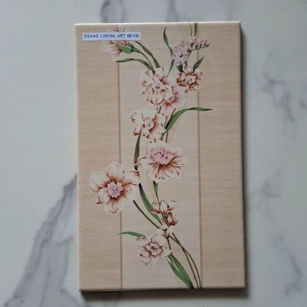 Keramik 25x40 Mulia Carina Art Beige | glossy