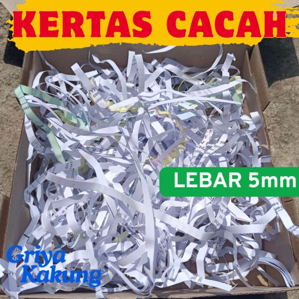 Kertas Cacah Bekas Shredded Paper