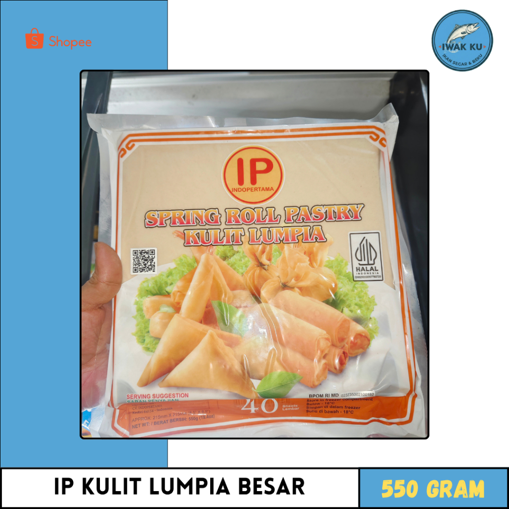 IP kulit lumpia besar isi 40 550gram
