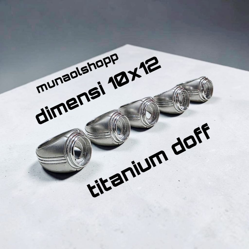 Cincin Ring Emban Titanium Doff 10x12