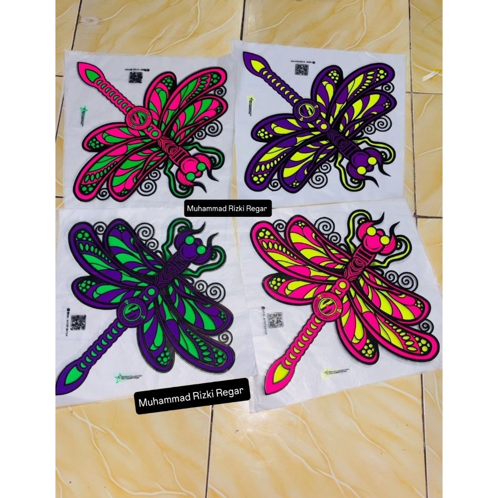 KERTAS LAYANG LAYANG 3 WARNA STABILO PREMIUM CAPUNG (20-50-100 Pcs)