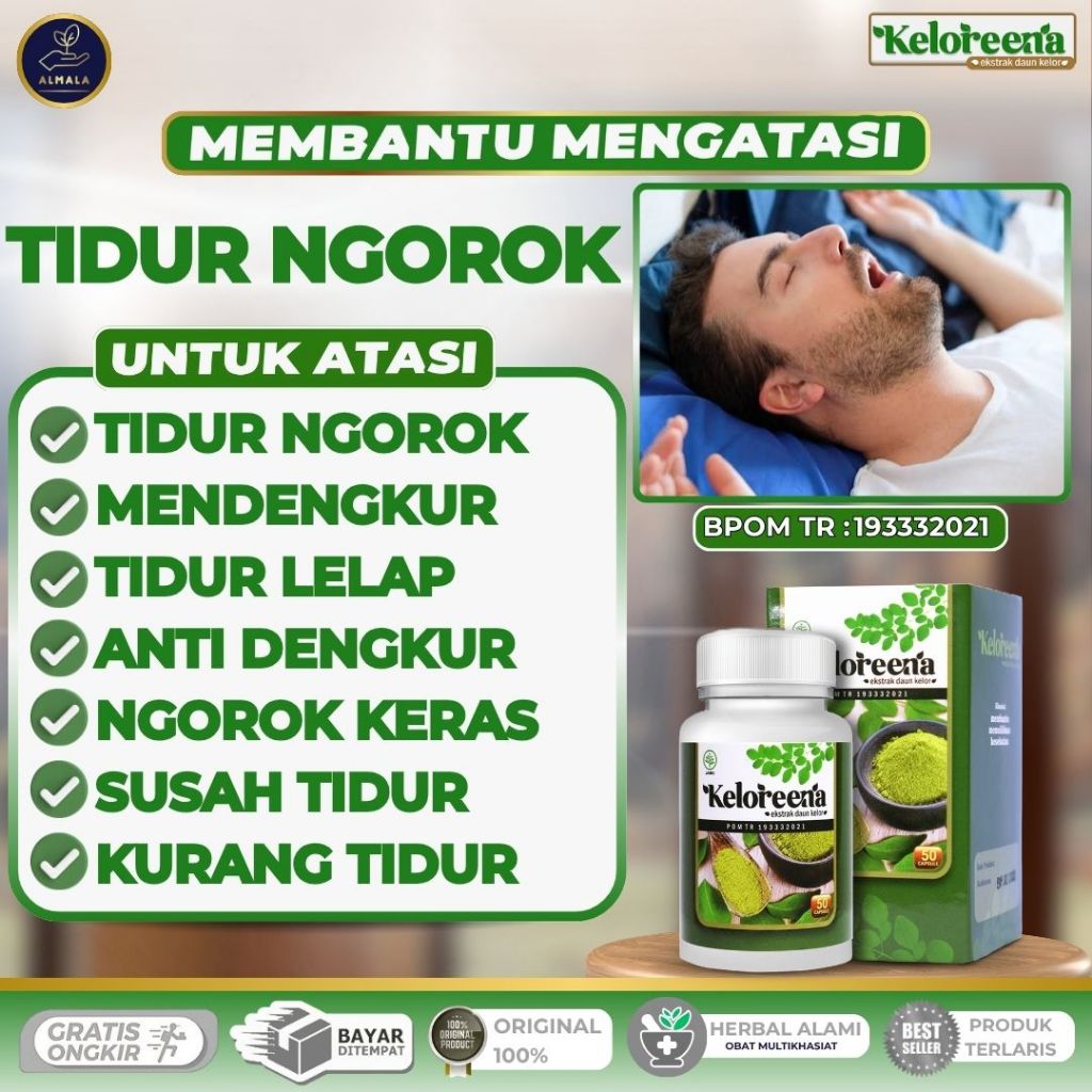 Obat Tidur Ngorok, Berdengkur Keras, Ngorok Saat Tidur, Penghilang Ngorok, Anti Mendengkur, Kurang T