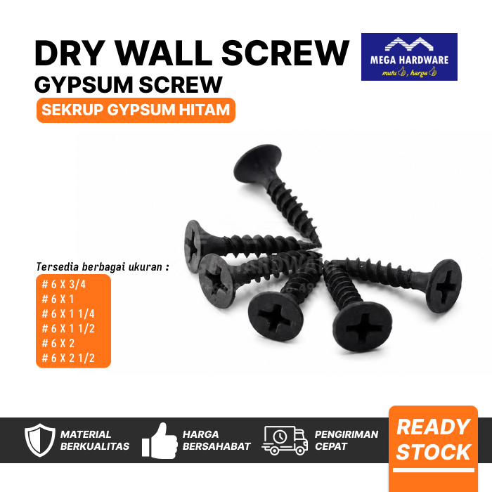 GOAL Dry Wall Screw, Gypsum Screw, Sekrup Gypsum