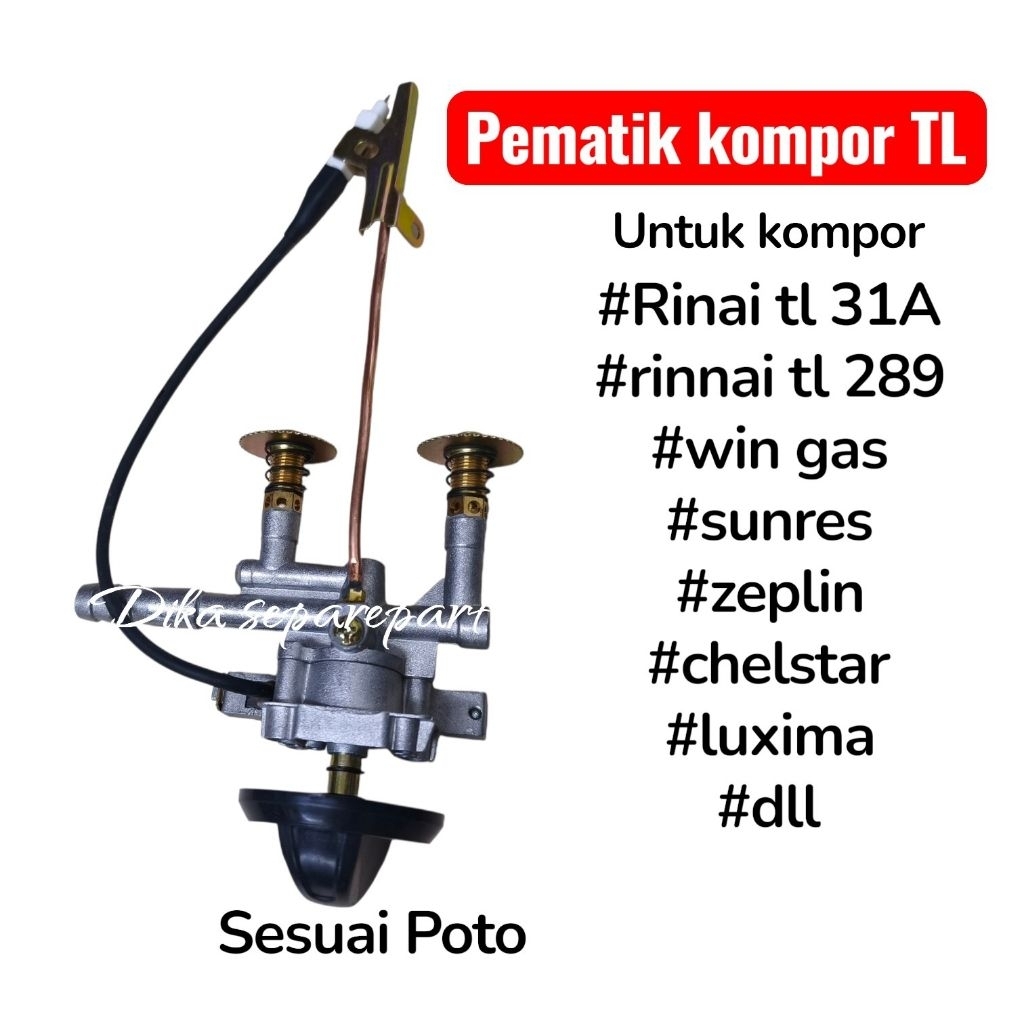 pematik kompor TL api 1000 Rinai umum