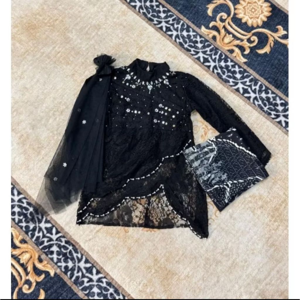 STELAN DAN ATASAN KEBAYA SELENA PAYET ANAK/KEBAYA ANAK PAYET/KEBAYA PERPISAHAN