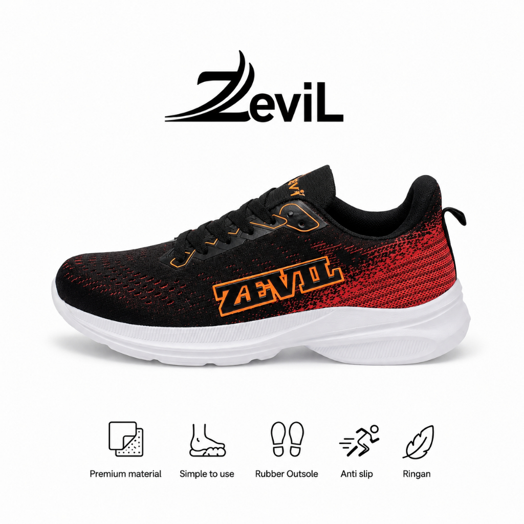 ZEVIL - Sepatu Olahraga Pria Zevil 015H Running Sepatu lari Shoes