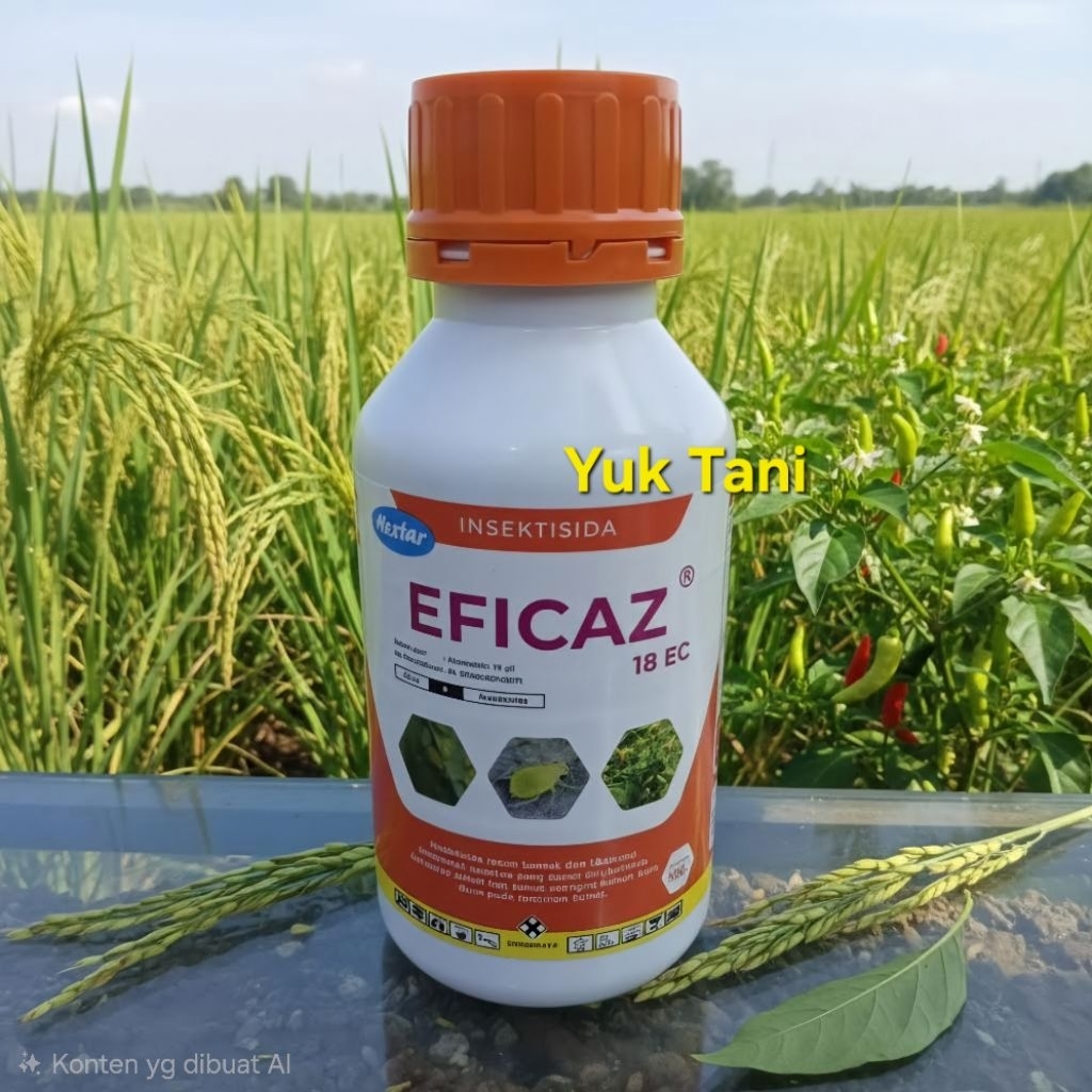 Insektisida Eficaz 18 EC, Abamectin 18g/l, cara kerja Translaminar 500ml