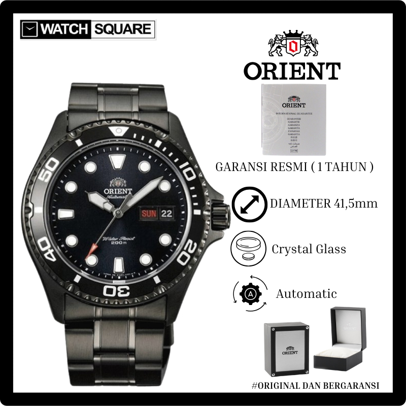 Jam tangan pria Orient AA02003B Man Ray Raven II