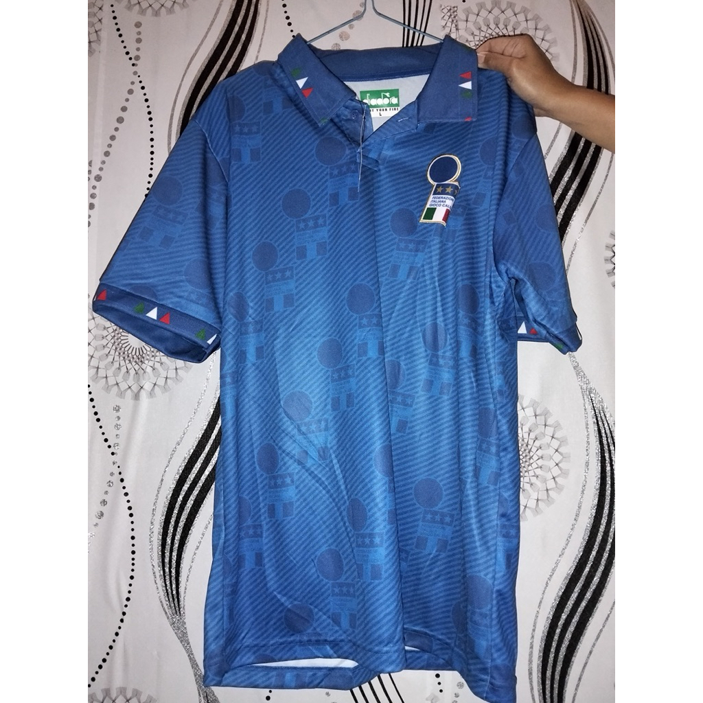 Jersey Retro Italy 1994 Size Lengkap S-5XL