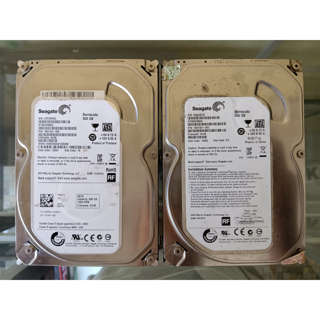 HARDDISK PC SEAGATE BARRACUDA 500GB