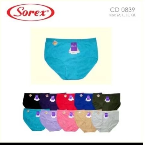 CD 0839 SOREX PAKAIAN DALAM WANITA MERK SOREX TERLARIS