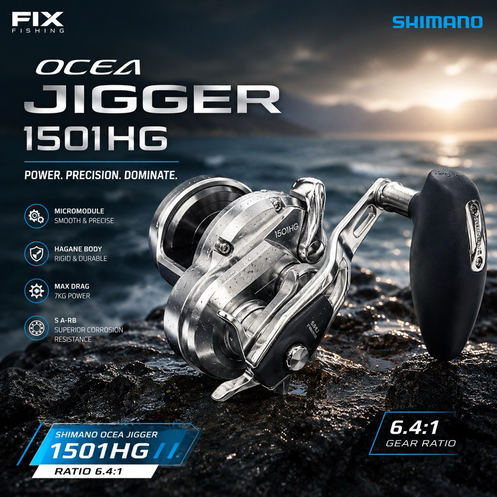 REEL SHIMANO OCEA JIGGER 1501HG