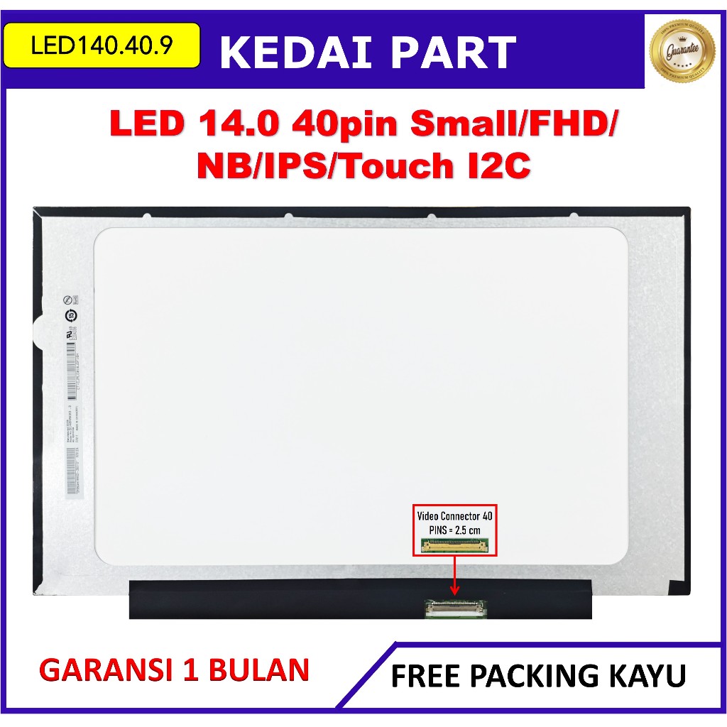 LED LCD Lenovo Chromebook 14E 14.0 14 Inch 40 Pin 40pin Small Full HD FHD IPS Touch Touchscreen (I²C