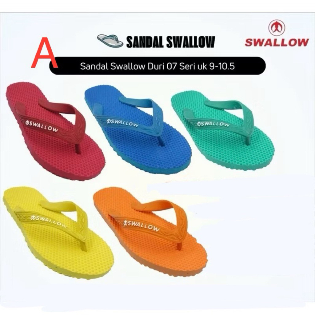 Sandal Swallow Duri Karet Laki Laki / Perempuan Sandal swallo rumahan laki laki / perempuan Sandal s