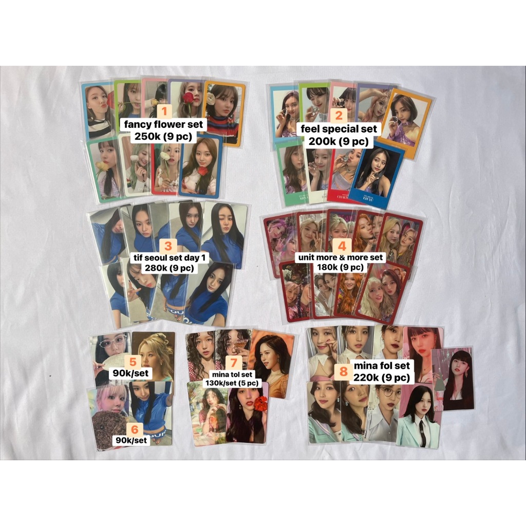 TWICE OFFICIAL PHOTOCARD PC ALBUM NAYEON JEONGYEON MOMO SANA JIHYO MINA DAHYUN CHAEYOUNG TZUYU  FANC