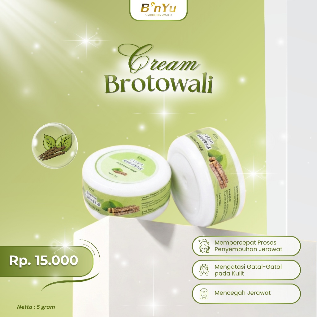Bnyu Cream Brotowali | Mengatasi Permasalahan Kulit Berjerawat