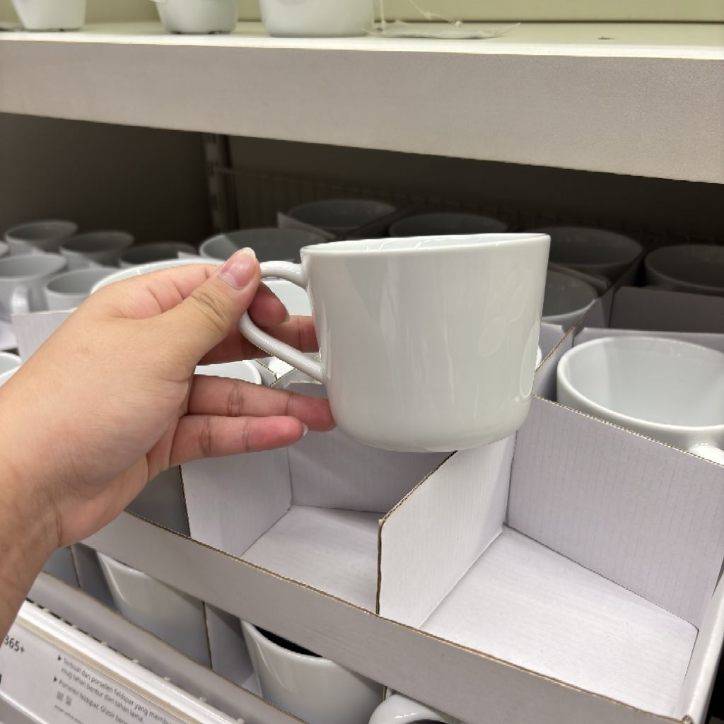 IKEA Mug Gelas Porselen 24 cl Putih