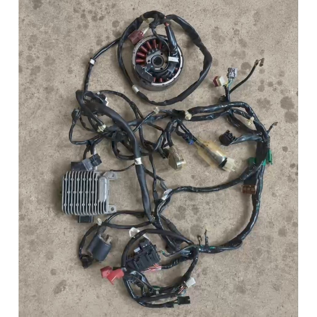 ACG DOUBLE STARTER eccu ecu kabel body fullset PENGAPIAN set kabel bodi VARIO 125 OLD BOHLAM ( KZR )