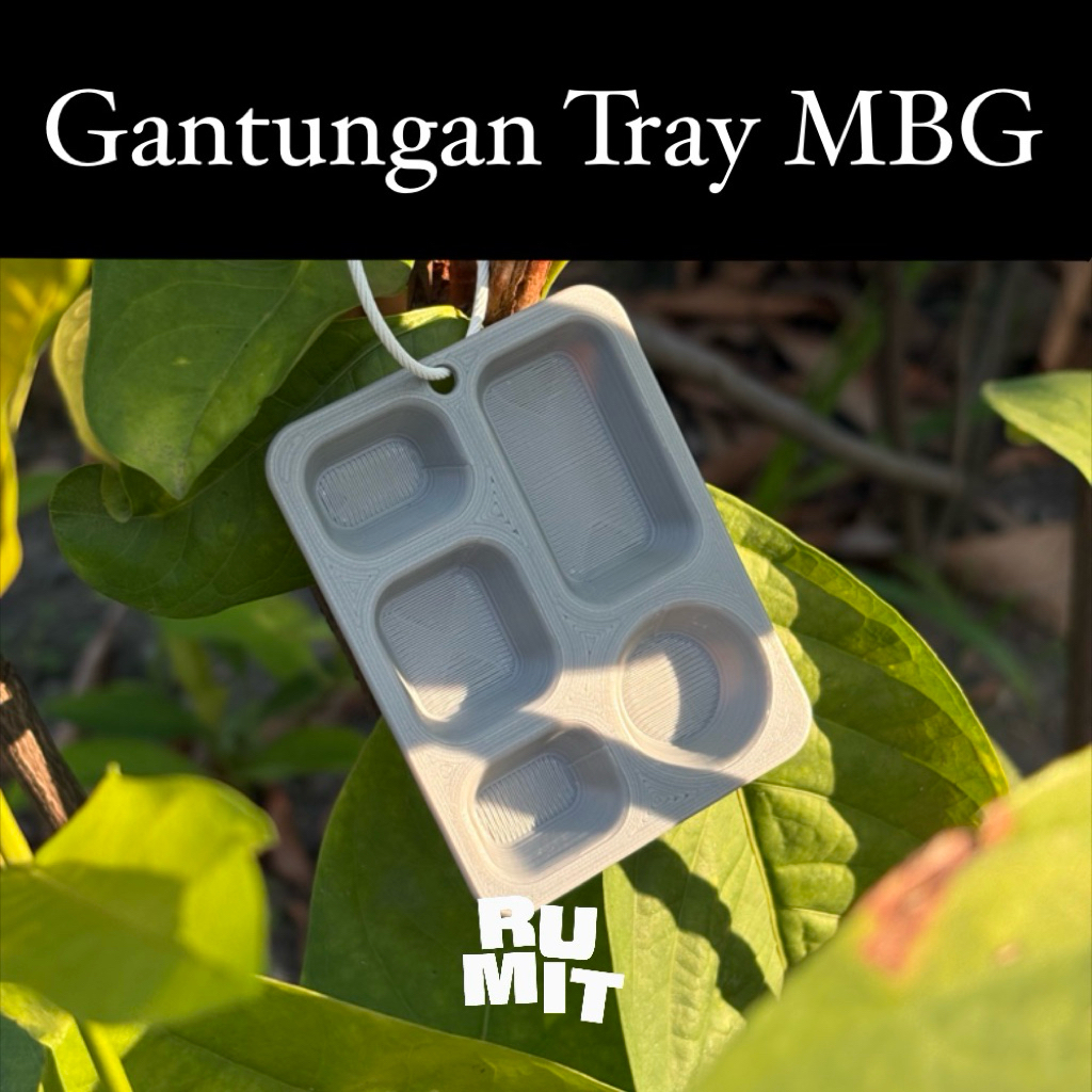 Studio Rumit - Gantungan Kunci Ompreng MBG Mini 3D Print Keychain Meme Mas Bahlil Ganteng⁠